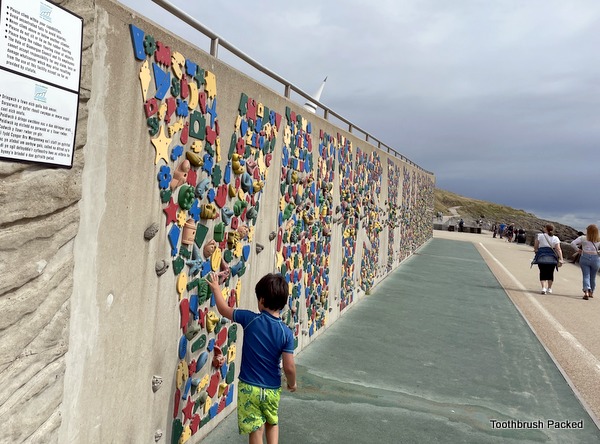 bouldering wall